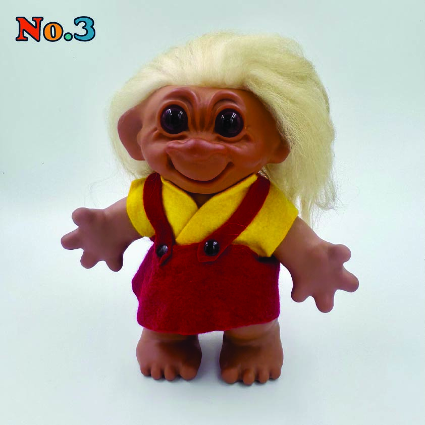 1960s Thomas Dam Denmark "Good Luck" Troll Doll