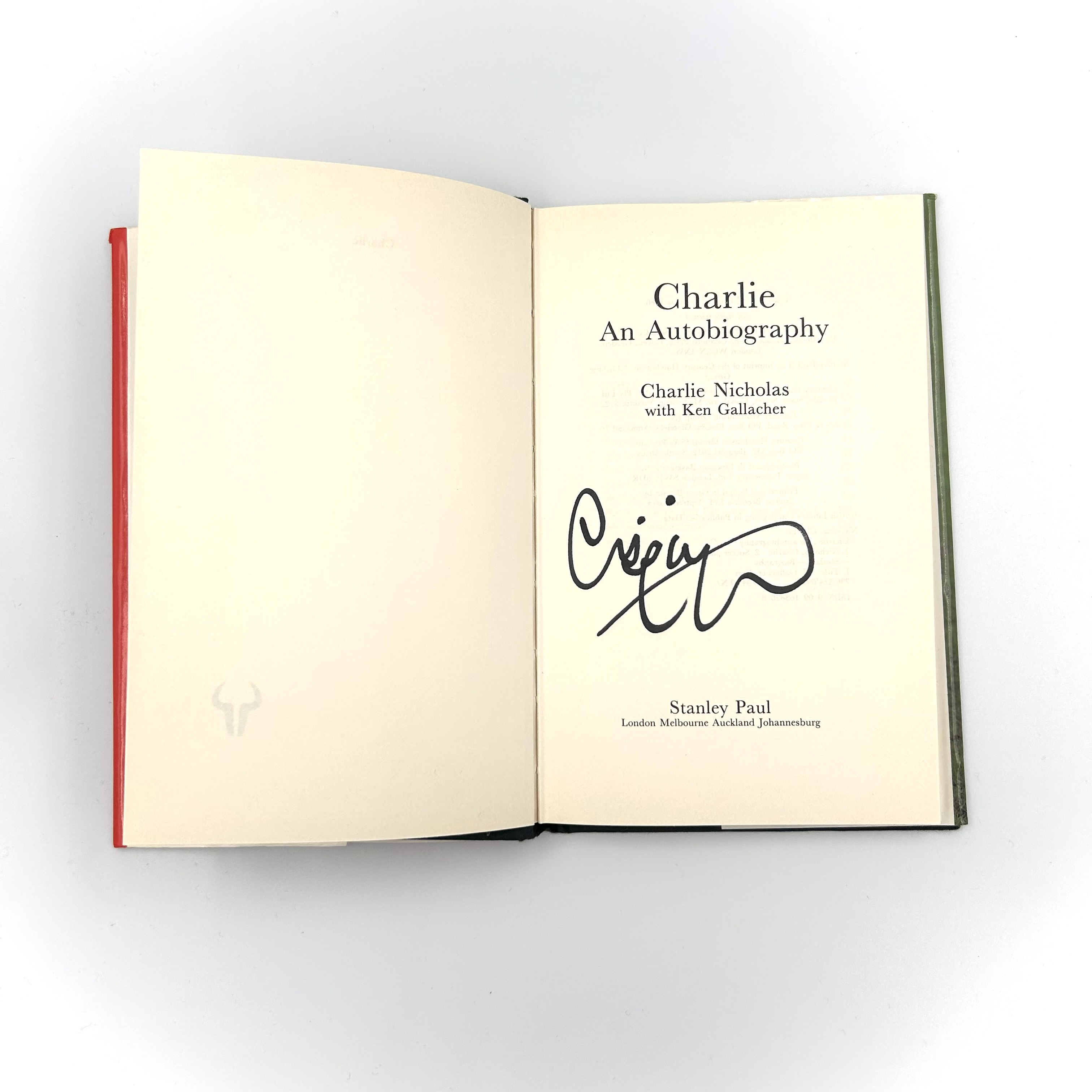 “Champagne” Charlie Nicholas Signed — photo 2