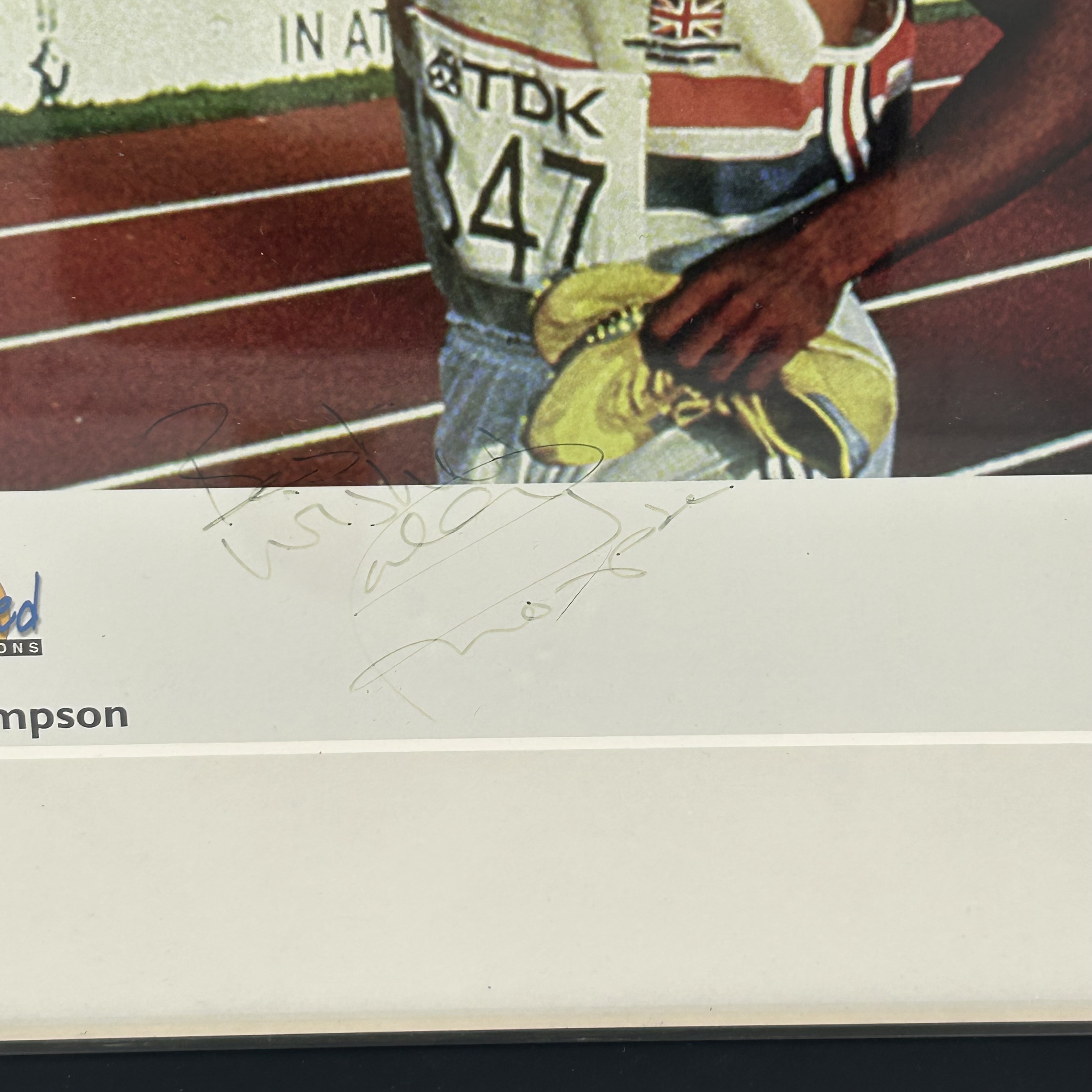 Daley Thompson Olympics Signed — photo 2