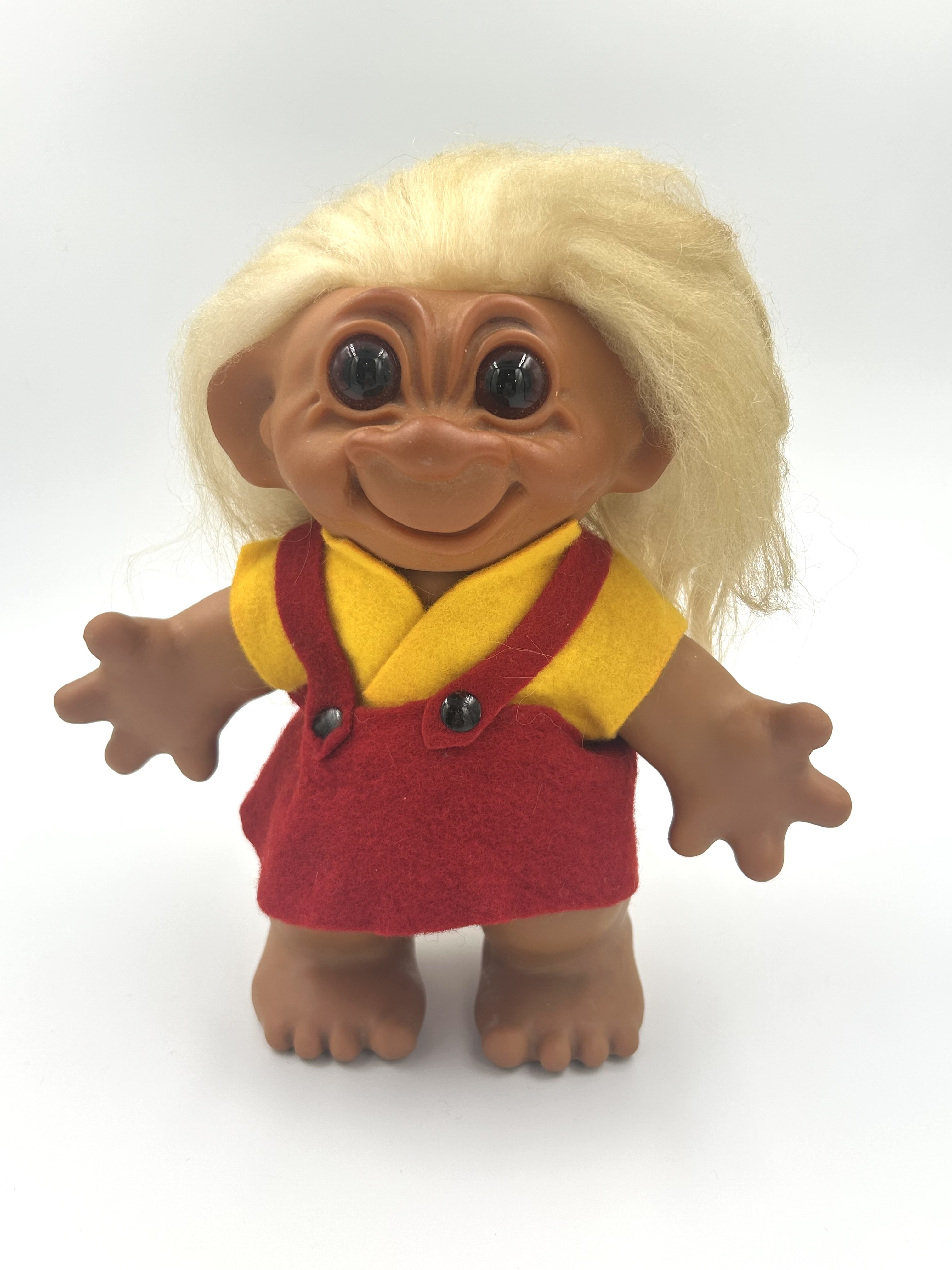 1960s Thomas Dam Denmark "Good Luck" Troll Doll