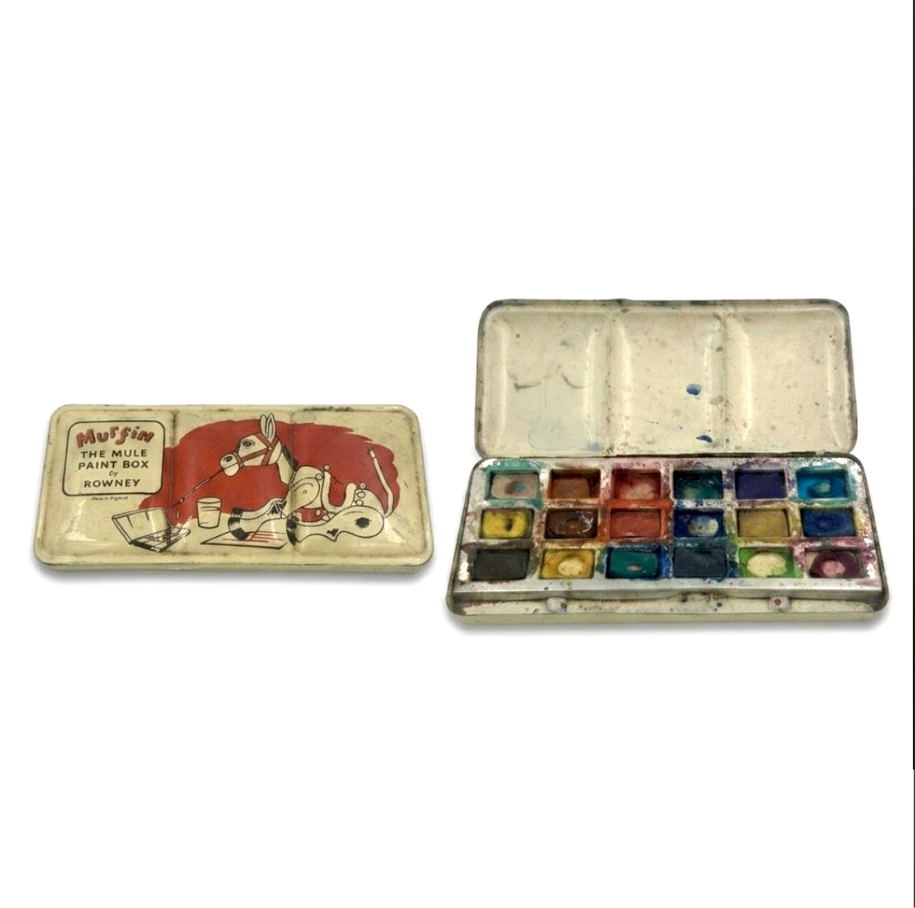 1940s Rowney "Muffin the Mule" Paint Box