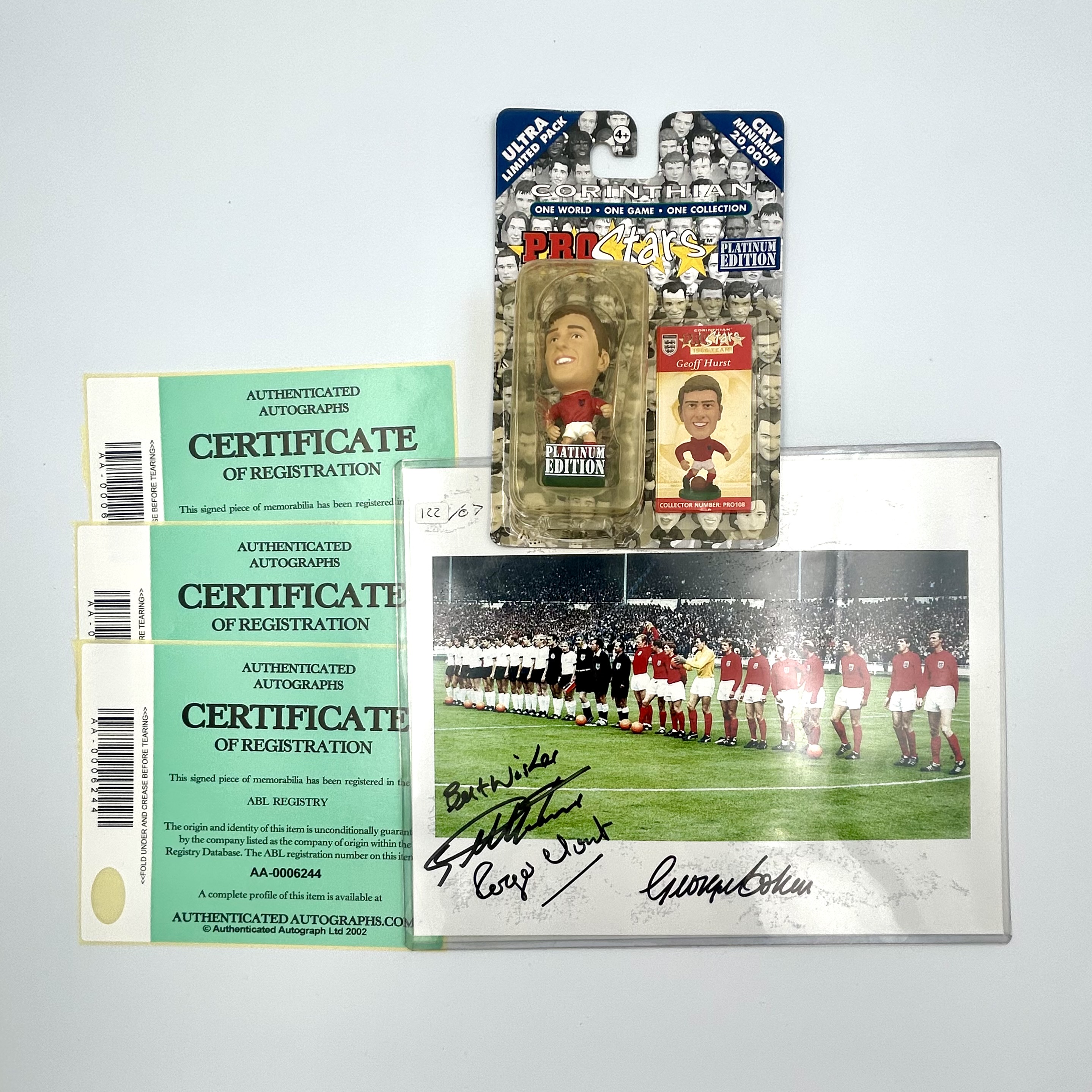 ‘66 World Cup bundle of signed picture and figures