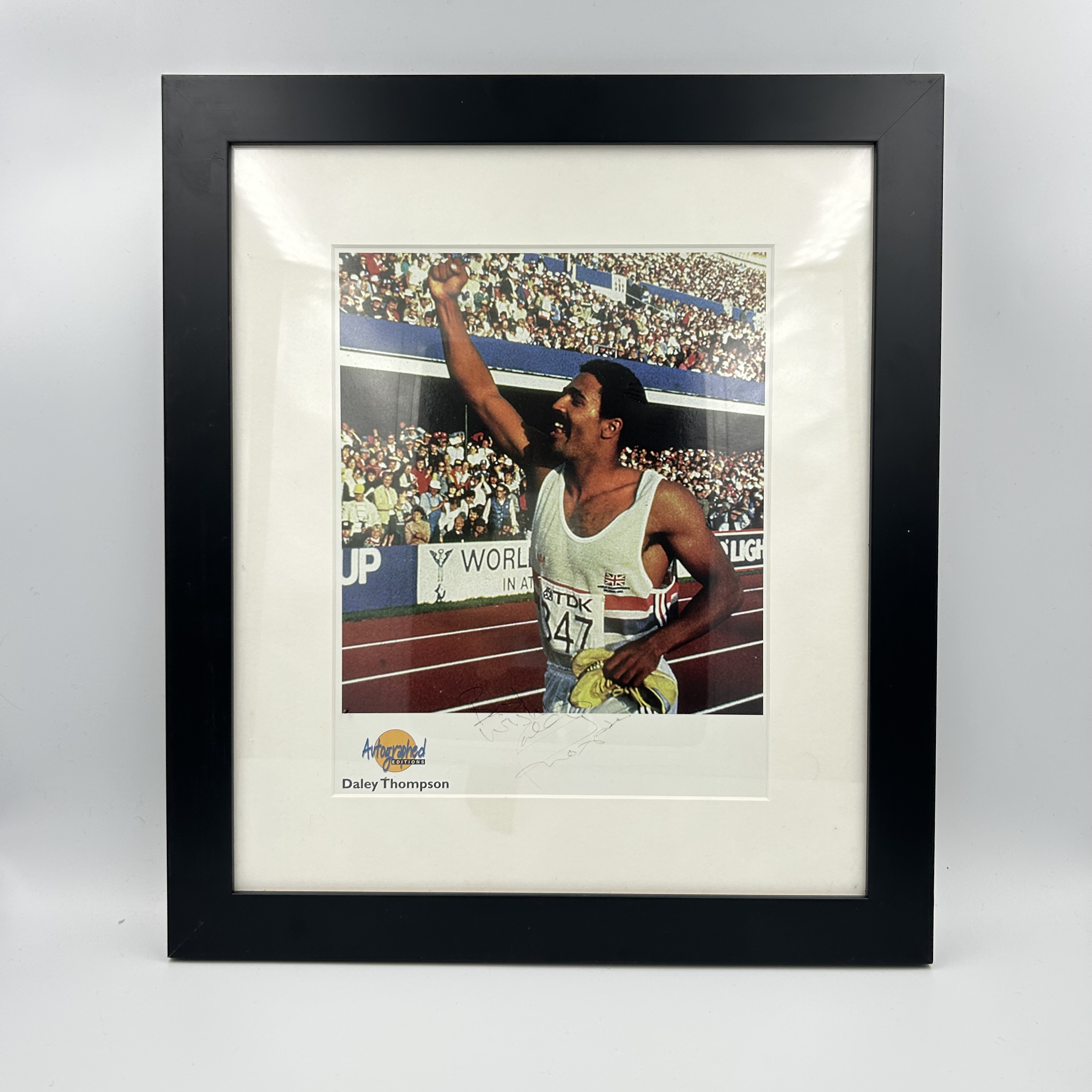 Daley Thompson Olympics Signed