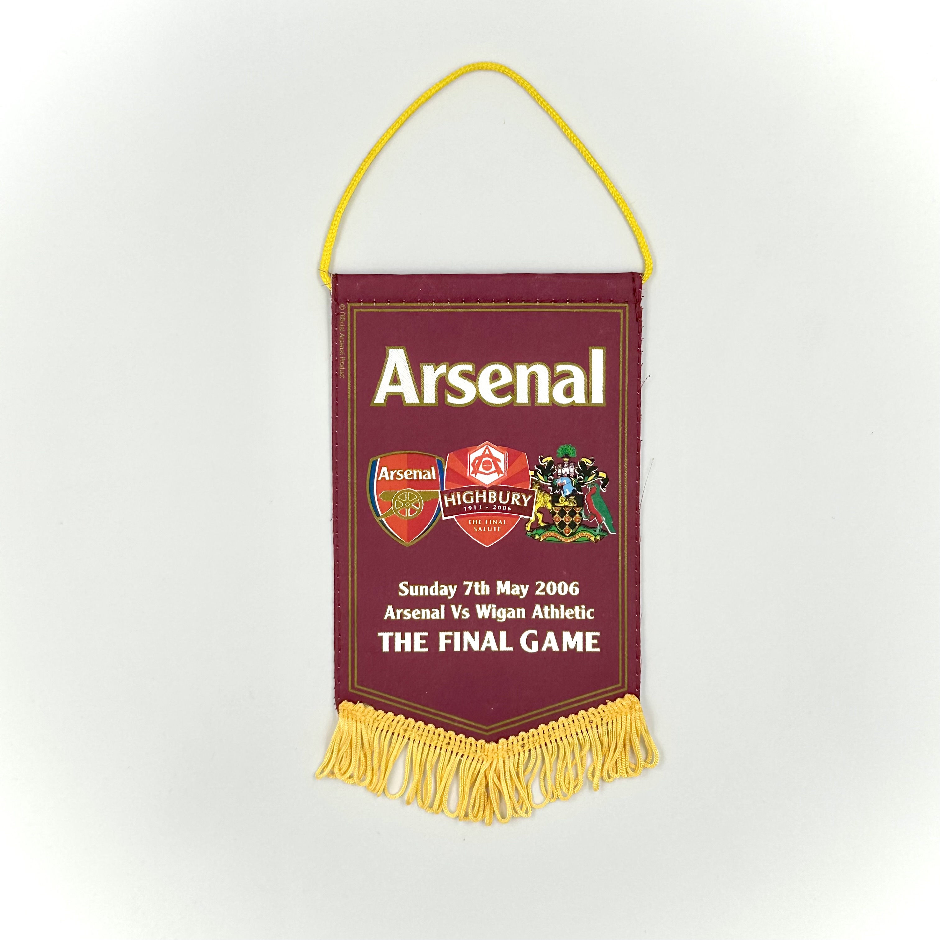Last Game at Highbury Pendant 2006