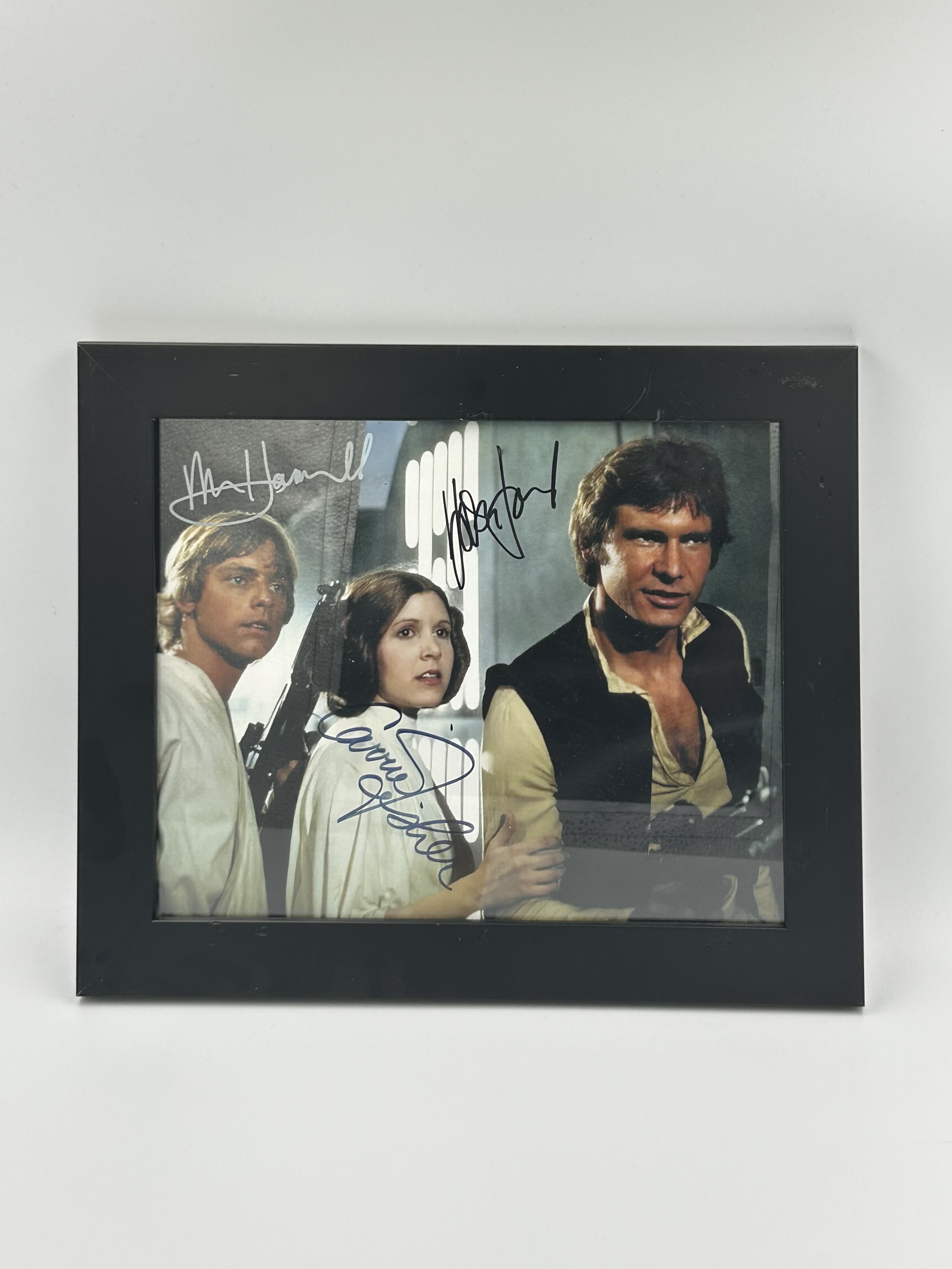 Star Wars Harrison Ford, Mark Hamell, Carry Fisher Signed