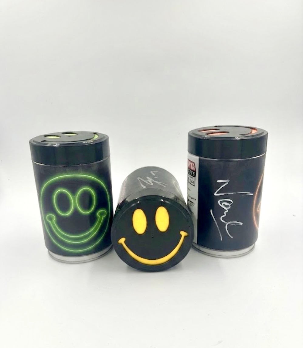 Fatboy Slim and TBOY Signed Tins