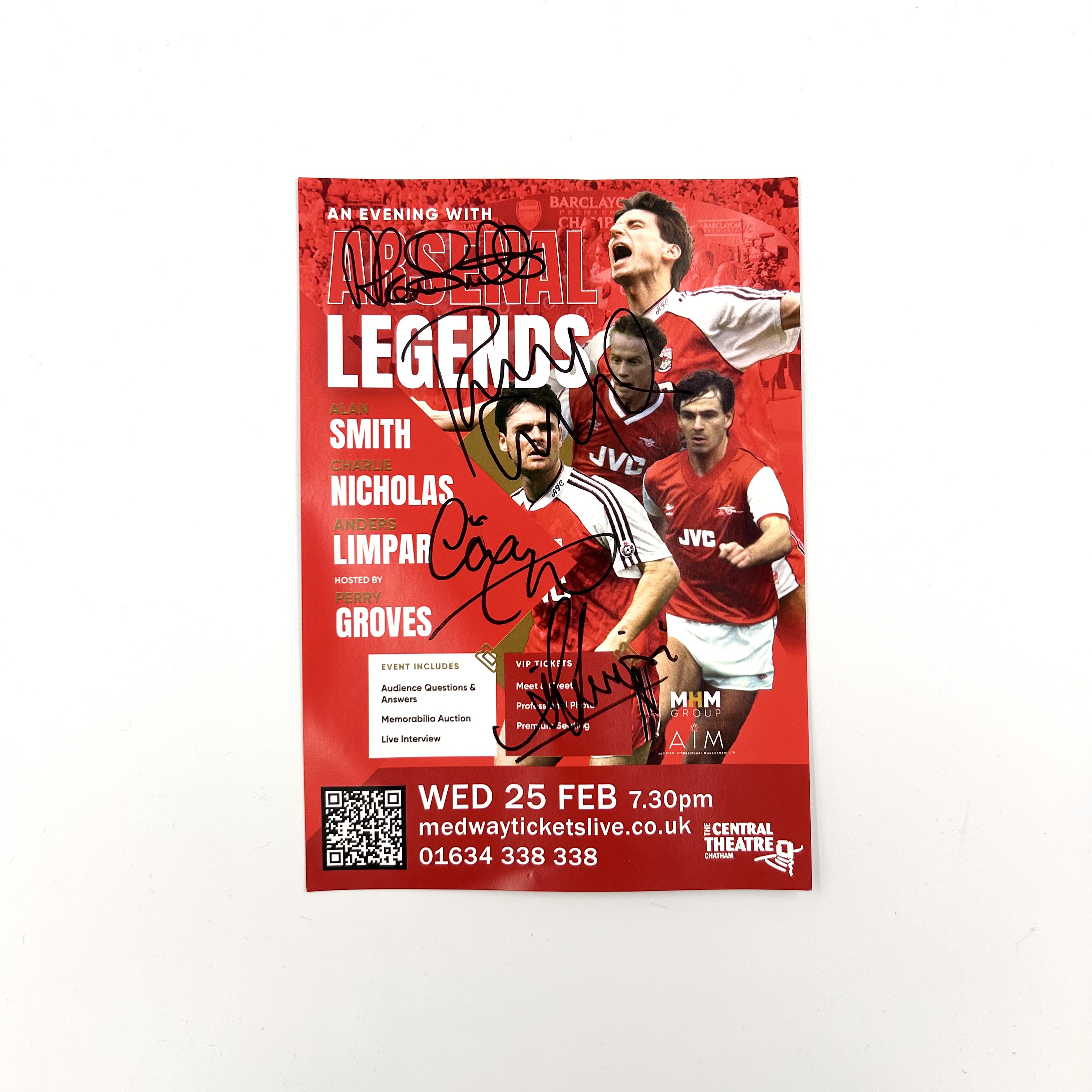 Arsenal Legends Poster Signed