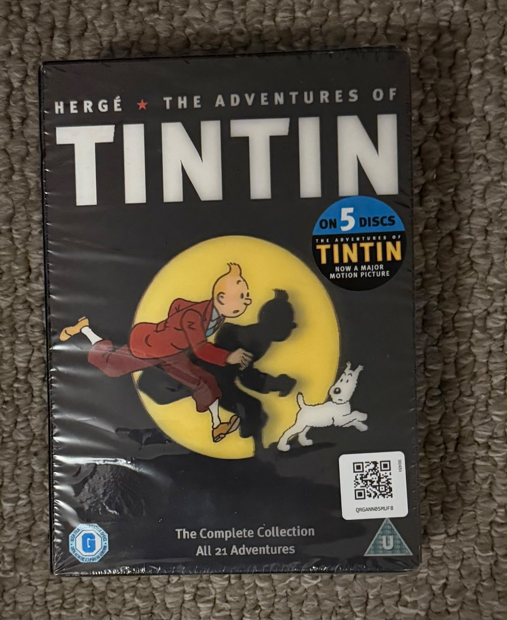 Official Moulinsart Tintin Lithograph featuring Tintin and Snowy from The Blue Lotus (Le Lotus Bleu) — photo 2